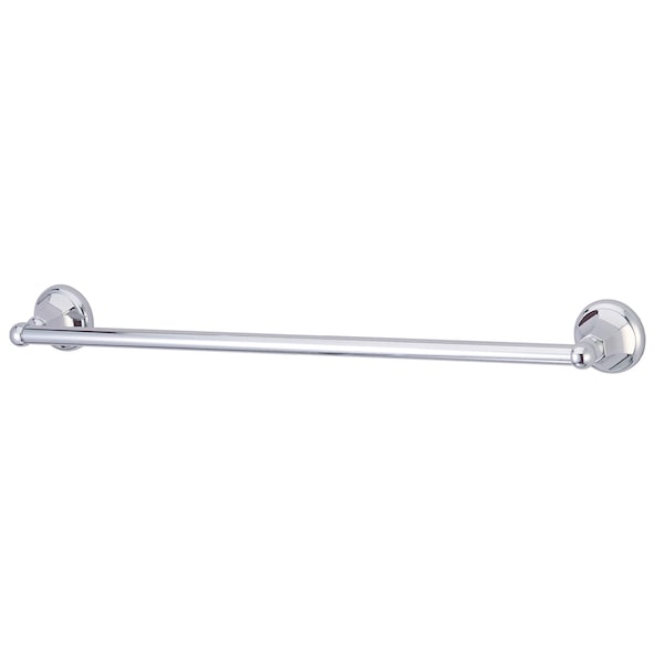 Metropolitan 24" Towel Bar, Polished Chrome